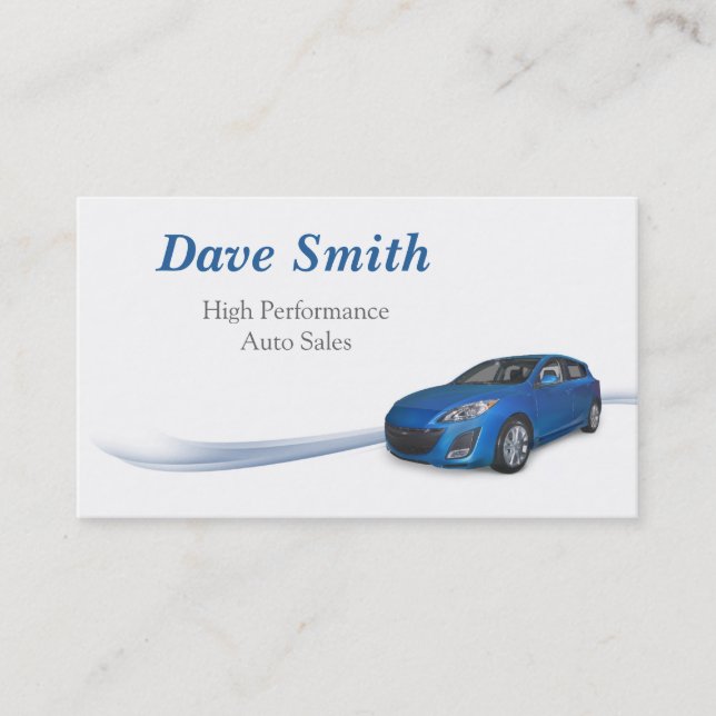 Automotive Dealer Business Card (Front)