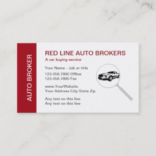 Automotive Dealer Business Cards
