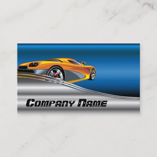 Customizable Automotive Detail Business Card
