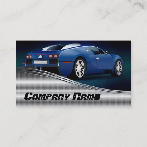 Customizable Automotive Detail Business Card