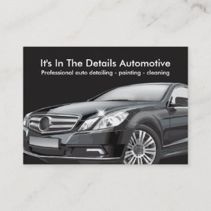 Automotive Detailing And Cleaning Business Card