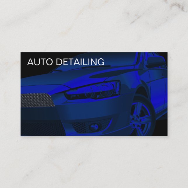 Automotive Detailing Business Cards (Front)