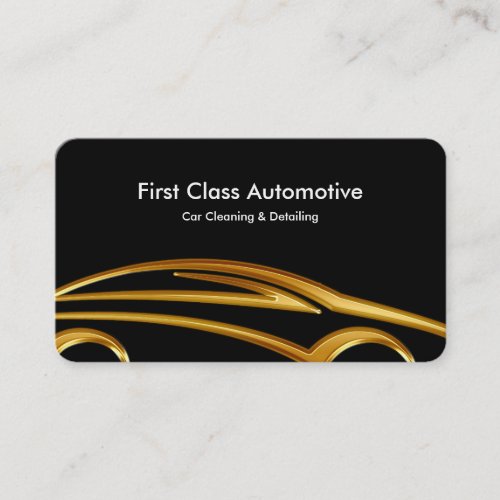 Automotive Detailing Cleaning Business Cards
