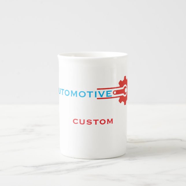 Automotive Gear Logo Bone China Mug (Front)