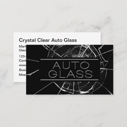 Automotive Glass Repair Service New  Business Card