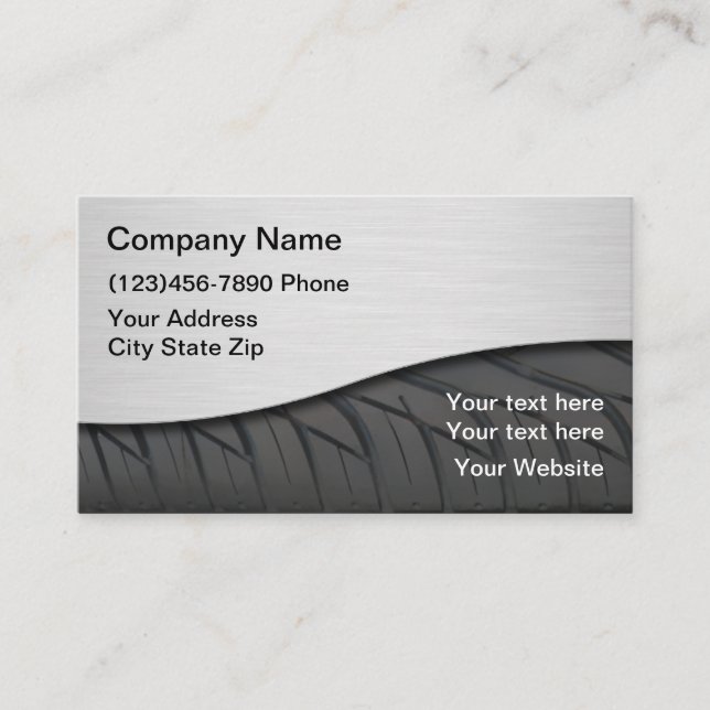 Automotive Industry Business Card (Front)