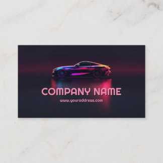 Automotive industry card with gradient effect