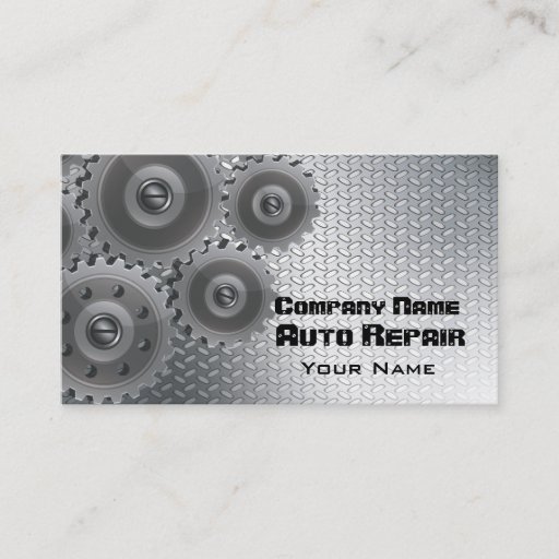 Customizable Automotive Mechanic Business Card