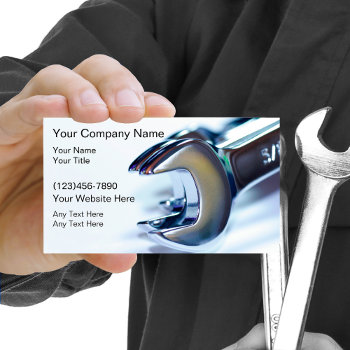 Automotive Mechanic Business Card by Luckyturtle at Zazzle