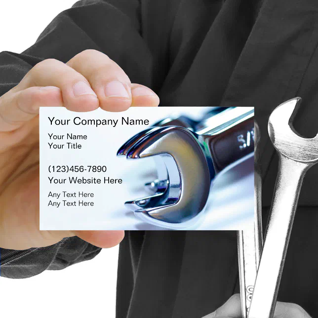 Automotive Mechanic Business Card Zazzle