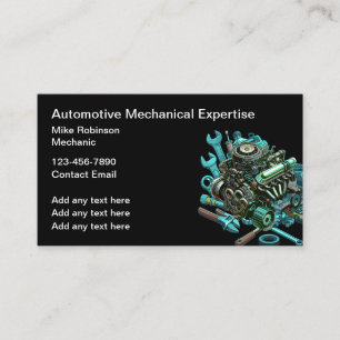 Automotive Mechanic Business Cards