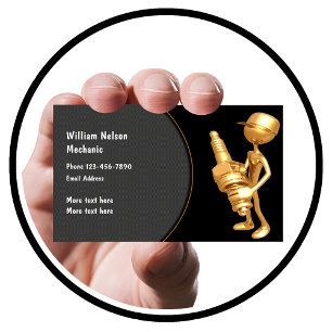Automotive Mechanic Cool Design Business Card