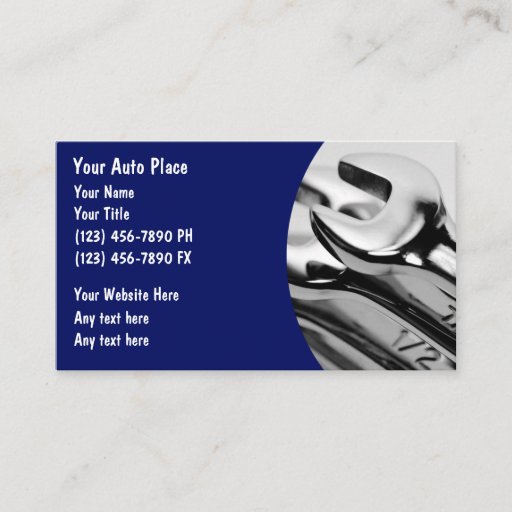 Customizable Automotive Business Cards