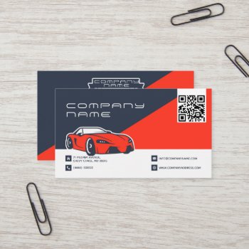 Automotive Mechanical Company Business Card by paplavskyte at Zazzle