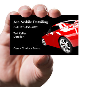 Automotive Mobile Detailing Business Cards
