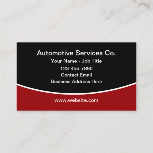 Automotive Modern Business Cards Design