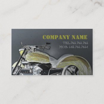 Automotive / Motorcycle / Bike / Racer Card by paplavskyte at Zazzle
