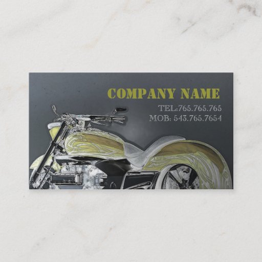 Customizable Automotive / Motorcycle / Bike / Racer Card Business Card Templates