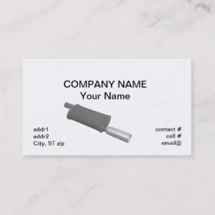 Automotive muffler business card