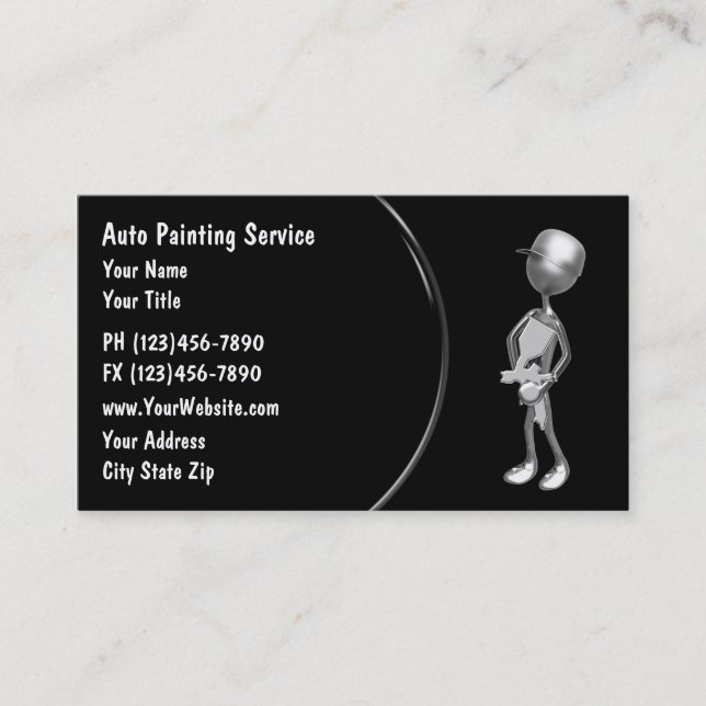 Automotive Painting Business Card (Front)