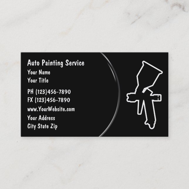 Automotive Painting Business Card (Front)