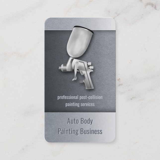 Automotive Painting Business | Professional Business Card (Front)