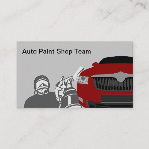 Automotive Painting Service Business Card