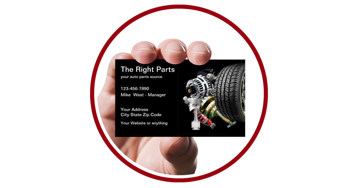 Automotive Parts Salvage Card | Zazzle