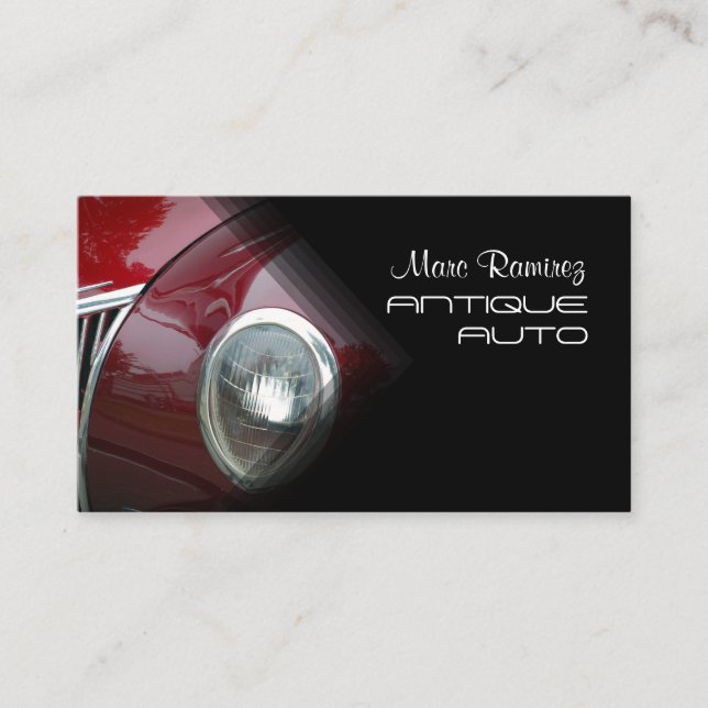 Automotive, photo business cards (Front)