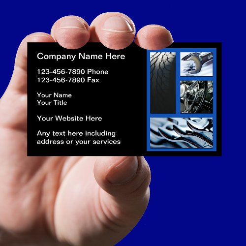 Automotive Professional Service Business Cards
