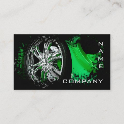 Customizable Automotive / Racing / Car Business Card