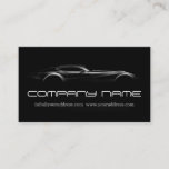 Automotive / Racing / Racer Black Fast Car Business Card at Zazzle