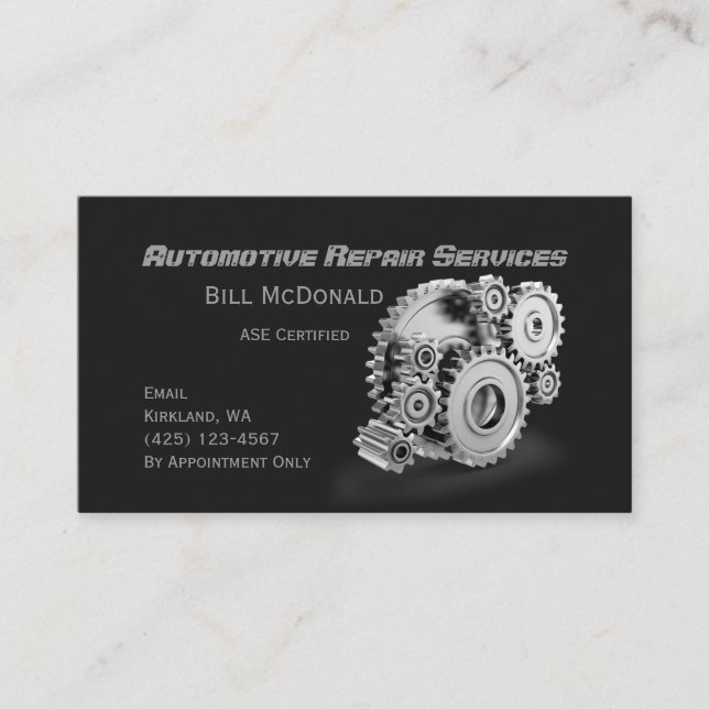 Automotive Repair Business Card (Front)