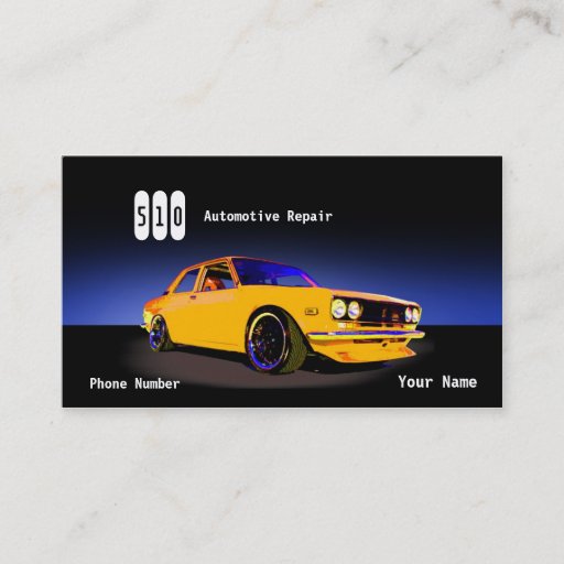 Customizable Automotive Repair Business Card Templates
