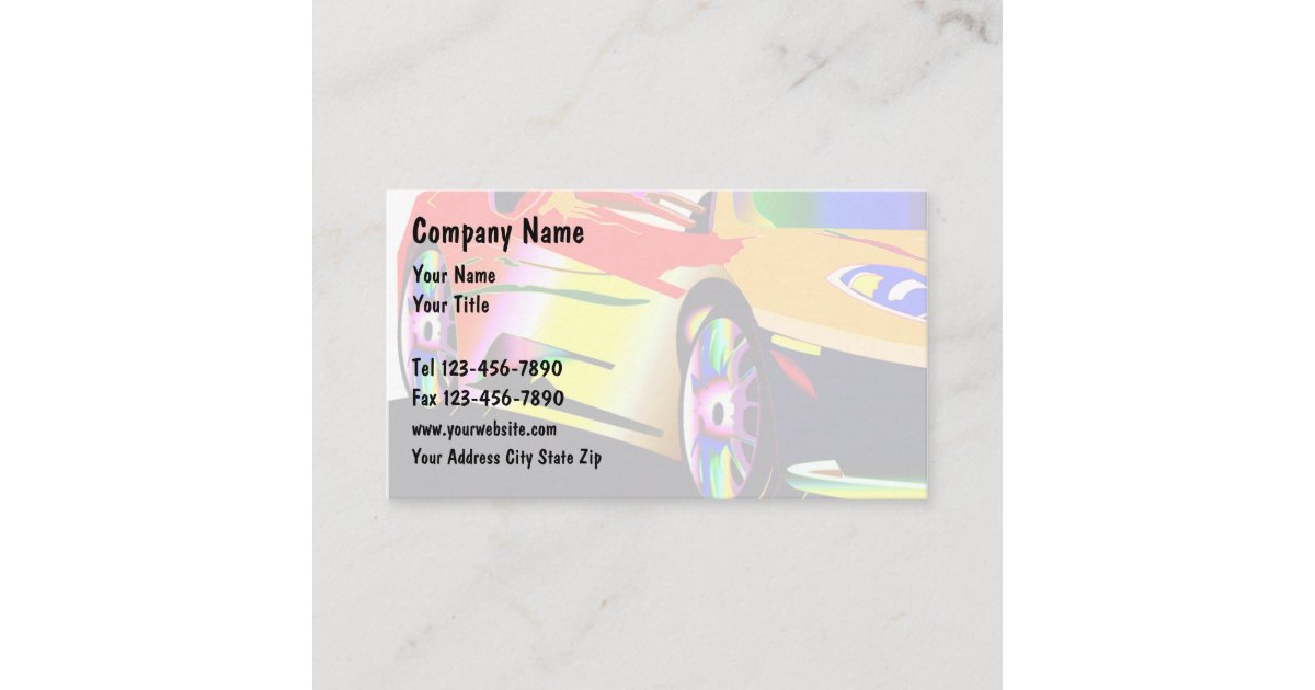 Image showcasing Automotive Repair Cards | Zazzle