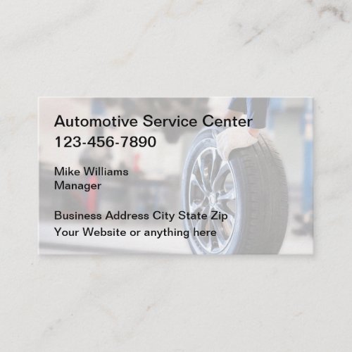 Automotive Repair Services Business Cards