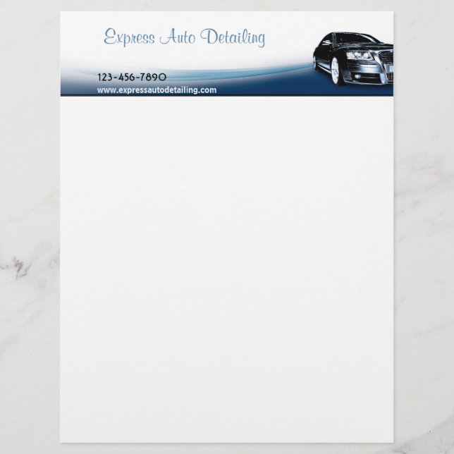 Automotive Repair Shop Letterhead (Front)