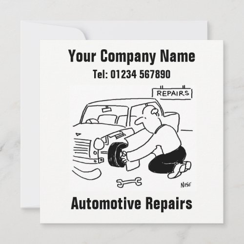 Automotive Repairs Card