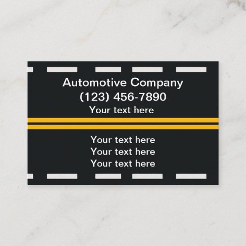 Automotive Roadside Assistance Services Business Card