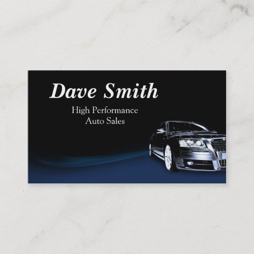 Automotive Sales  Service Business Card
