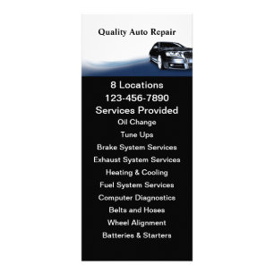 Automotive Service Rack Card