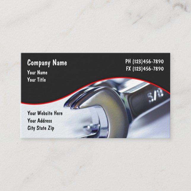 Automotive Services Business Card (Front)