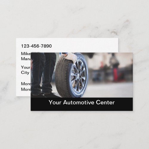Automotive Services Business Card Template