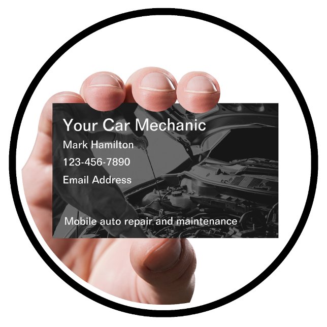 Automotive Services Car Mechanic Business Card (Creator Uploaded)