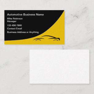 Automotive Services Modern Business Card Design