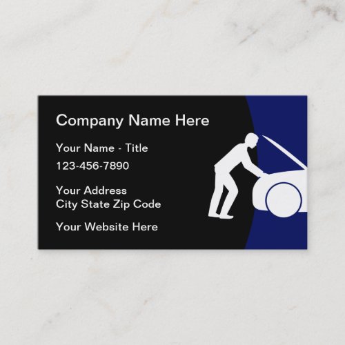 Automotive Services Modern New  Business Card