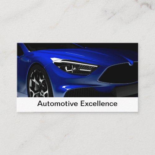 Automotive Services Modern Two Side Business Card