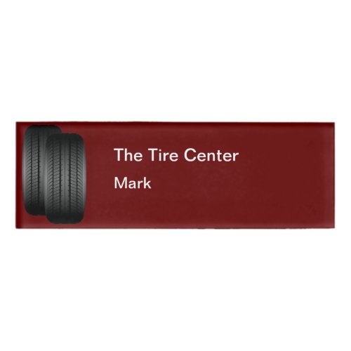 Automotive Services Tire Tread Staff Name Tags