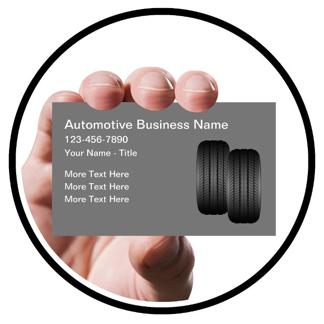 Automotive Services Tires Theme Business Card (Creator Uploaded)