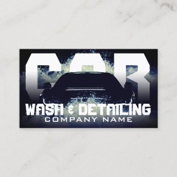 Automotive Splash Waves Business Card by TwoFatCats at Zazzle